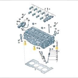 WHT010555 Volkswagen Cylinder Head Bung