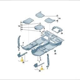WHT010683 Volkswagen Clip