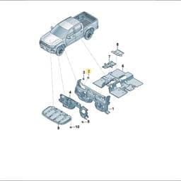 WHT010985 Volkswagen Body Clip