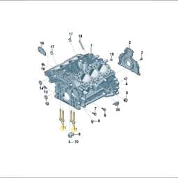 WHT011391 Volkswagen Engine Crankcase Bolt