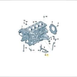 WHT010363 Volkswagen Engine Crankcase Pin