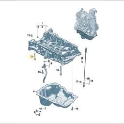 WHT010916 Volkswagen Oil Dipstick Pin