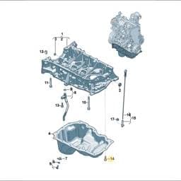WHT010396 Volkswagen Oil Sump Pin