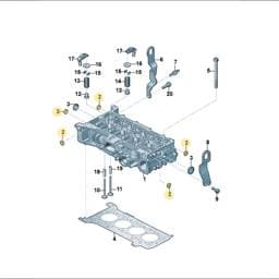 WHT010556 Volkswagen Cylinder Head Bung