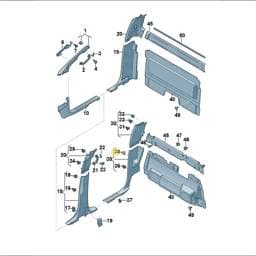 WHT010783 Volkswagen Clip
