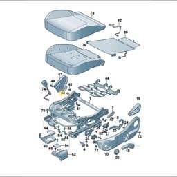 WHT010805 Volkswagen Seat Frame Bolt