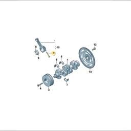 WHT011412 Volkswagen Hexagon Head Bolt