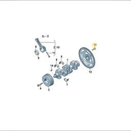WHT011407 Volkswagen Crankshaft Bolt