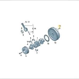 WHT011401 Volkswagen Crankshaft Bolt
