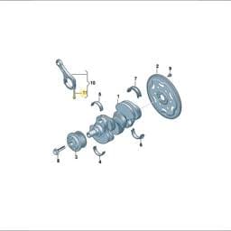 WHT011390 Volkswagen Flywheel Bolt