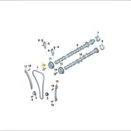 WHT011413 Volkswagen Hexagon Bolt