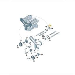 WHT010337 Volkswagen Hexagon Bolt