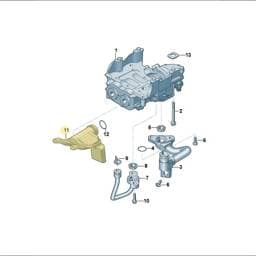 0XW115158 Volkswagen Oil Pump Suction Line