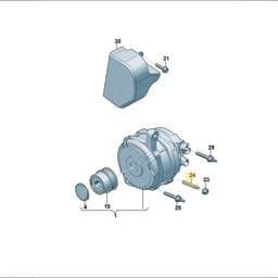 WHT010949 Volkswagen Alternator Double Stud