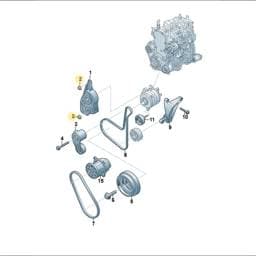 WHT010479 Volkswagen Nut