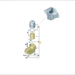 2HJ115583 Volkswagen Oil Filter Adapter