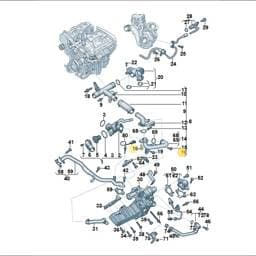 WHT010415 Volkswagen Coolant Regulator Bolt