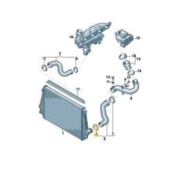 N10735001 Volkswagen Seat Backrest Adjustment Handle