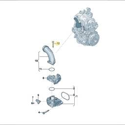WHT010917 Volkswagen Intake Manifold Pin