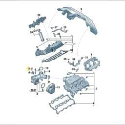 WHT010951 Volkswagen Intake Manifold Stud