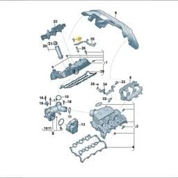 WHT010618 Volkswagen Intake Manifold Pin