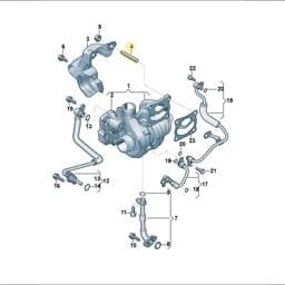 WHT010611 Volkswagen Turbocharger Stud