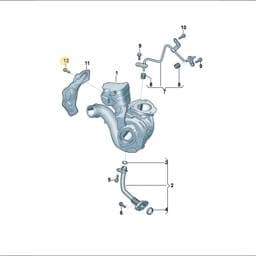 WHT010815 Volkswagen Exhaust Manifold Bolt