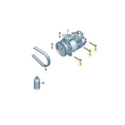 N10636501 Volkswagen Hex Head Bolt With Shoulder
