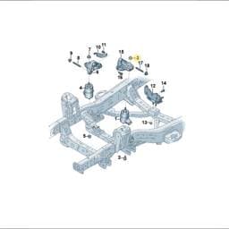WHT010836 Volkswagen Nut