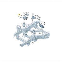 WHT011272 Volkswagen Hex Nut With Washer