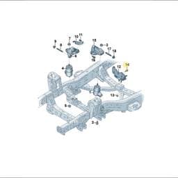 WHT010400 Volkswagen Transmission Mounting Pin