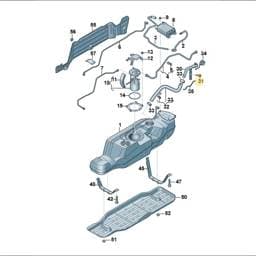 WHT010365 Volkswagen Fuel Tank Pin