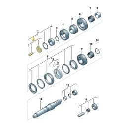 WHT007018 Volkswagen Hexagon Bolt With Washer