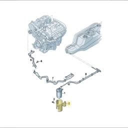 2HJ201503A Volkswagen Fuel Filter Retainer