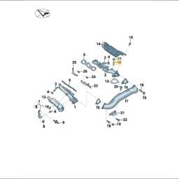 WHT010968 Volkswagen Exhaust Manifold Stud