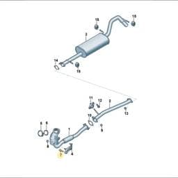WHT010879 Volkswagen Exhaust Bolt