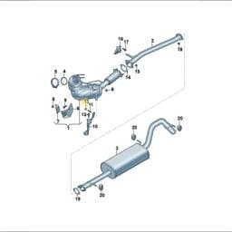 WHT010589 Volkswagen Nut