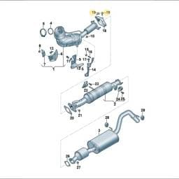 WHT011081 Volkswagen Hexagon Bolt
