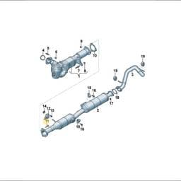 WHT010685 Volkswagen Hex Collared Bolt