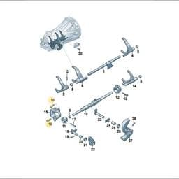 WHT011452 Volkswagen Hexagon Flange Screw