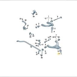 WHT010981 Volkswagen Anti-Roll Bar Nut