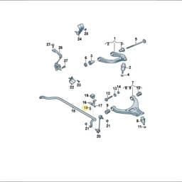WHT010948 Volkswagen Hex Collared Bolt
