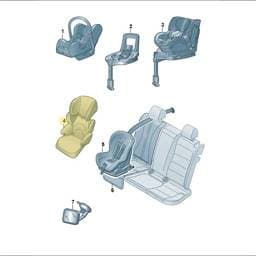 5HV019906 Volkswagen Child Seat Mount