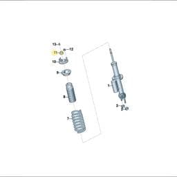 WHT010986 Volkswagen Suspension Nut