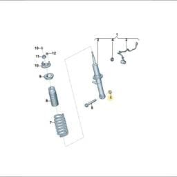 WHT010930 Volkswagen Suspension Nut