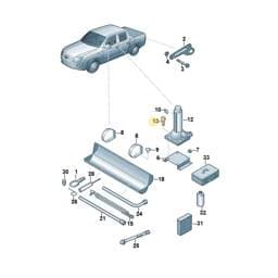 WHT000057C Volkswagen Knurled Screw