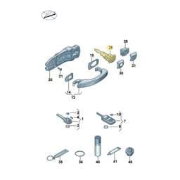 107837168BT Volkswagen Lock Cylinder