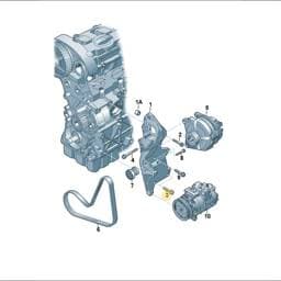 N10551901 Volkswagen Hex Collared Bolt