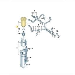 6RF127401A Volkswagen Fuel Filter