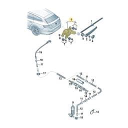 5F4955711B Volkswagen Wiper Motor